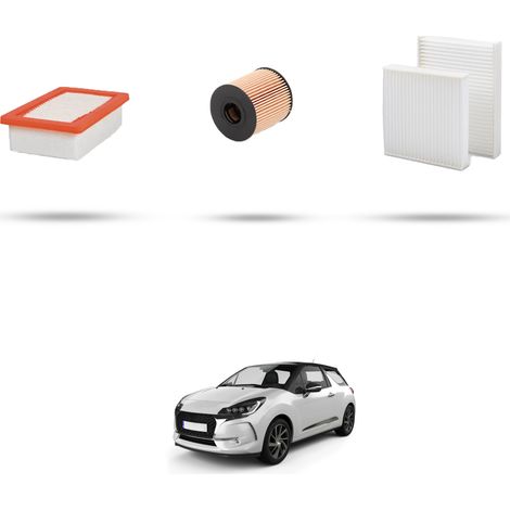 Kit tagliando 3 filtri compatibile con Ds3 1.6 16v 152kw dal 2010 (1/5)
