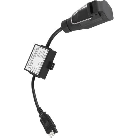 Convertidor de cableado de circuito de iluminación de remolque portátil de enchufe plano de 4 pines de EE. UU. a enchufe plano de 13 pines de la UE (1/5)