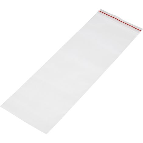 Druckverschlussbeutel ohne Beschriftungsstreifen (B x H) 100 mm x 300 mm Transparent Polyethylen 1