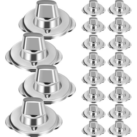 Vis De Fixation Tournante Et Œillet Pour Toile 20 Sets En Fer Galvanisé Installation Stable Pour Bâches Et Machines (1/5)