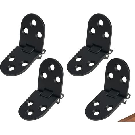 4 pièces Charnière Plate De Porte Pliables Charnières Porte Pliables Charnière Flip Pliable Alliage Table Machine Coudre Rabattable Charnière Flip (1/5)