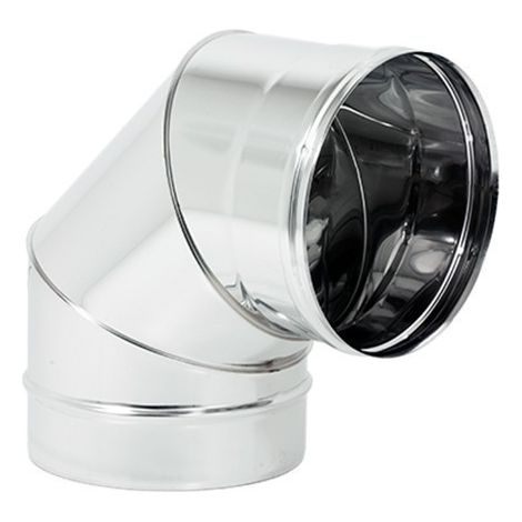 Curva 90° TIG acero inoxidable 304 100 mm 0,5 mm