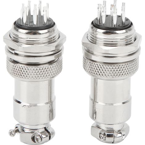 Aviation Plug Socket Cable Connector Panel Mount 8 Pin Male Female 20mm Electrical Supplies