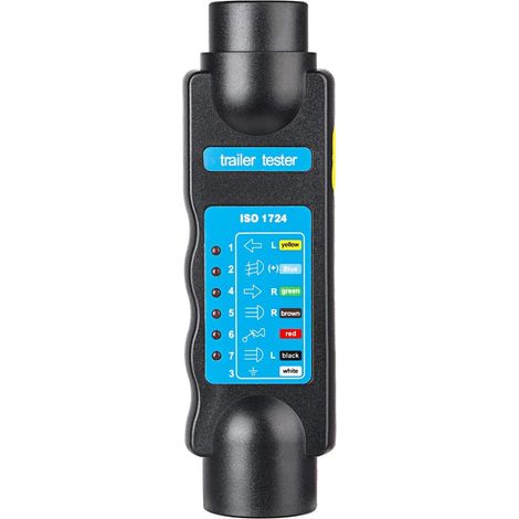 Testeur Remorque 7 Broches, Testeur Prise Remorque 7 Broches, 12V Testeur Feux Remorque Câble Câblage Circuit Outils de Diagnostic, pour Caravan RV Voiture (1/5)