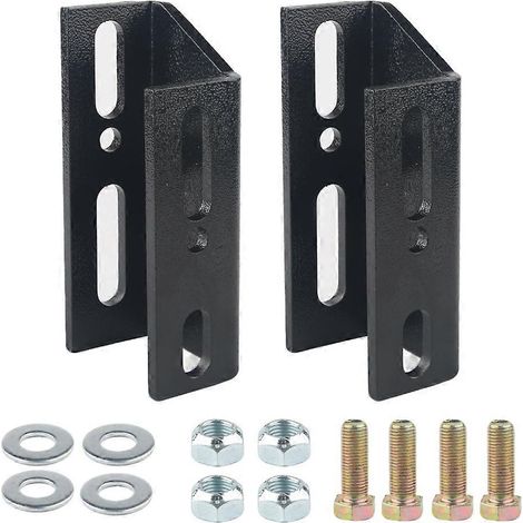 Kit de soportes de descenso de barra estabilizadora delantera negros para camionetas Chevy GMC C10 K10 de 1967 a 1987. (1/5)