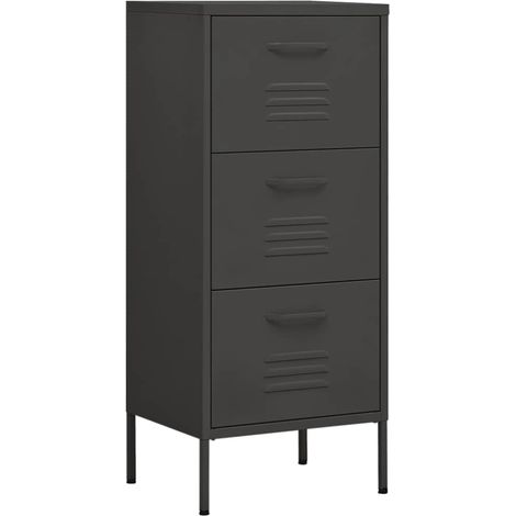 Maison Exclusive - Armoire de rangement Anthracite 42,5x35x101,5 cm Acier (1/5)