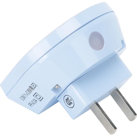Veilleuse LED sur prise détecteur crépusculaire en ABS+PP bleue 5.3x2.1cm éclairage chambre salon couloir escalier salle de bain enfant 1 unité (1/5)