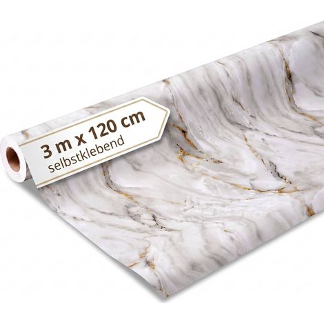 Dalsys Wandverkleidung selbstklebend 3m Rolle x 120cm Onyxweiß PVC