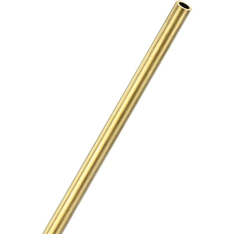 Brass Tube Straight 8mm OD x 300mm Length 1.5mm Thick Brass Rod Round Bar for Construction, Machining, DIY, Handmade Projects, Model (1/5)