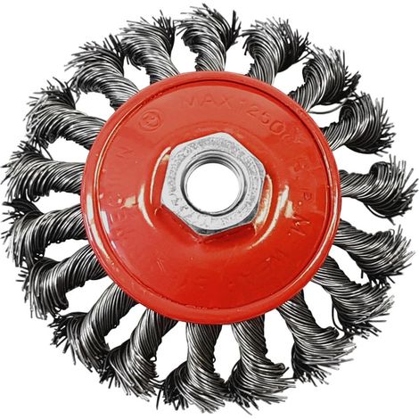 Seitlich geflochtene Drahtbürste 100 mm M14 (100)