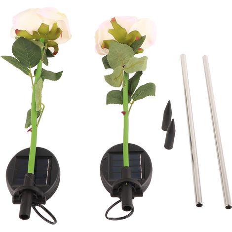 Lampe rose à une tête, simulation d'éclairage extérieur pour pelouse, décoration de jardin et paysage.