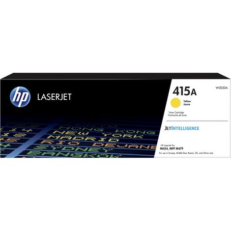Cartucho de tóner HP amarillo (W2032A, 415A)