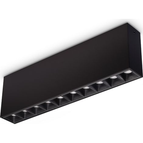 Ideal Lux LIKA Spot encastré en saillie noir, 1 LED 2450 lm 3000 K