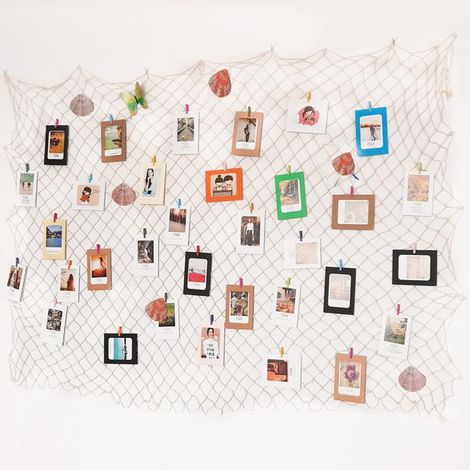 Filet de Pêche Décoratif 150x200cm,Filet Pêche Décoratif, pour Décoration Suspendue du Mur de Fête (1/5)