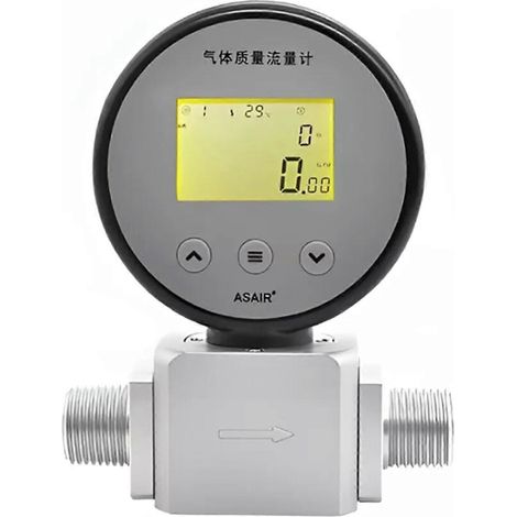 Débitmètre numérique de gaz 50 ml - 300 l/min (air, azote, oxygène) 3 V (1/5)