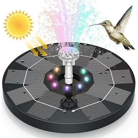 Fontaine solaire extérieure pour jardin, pompe de fontaine solaire avec DXGHC (1/5)