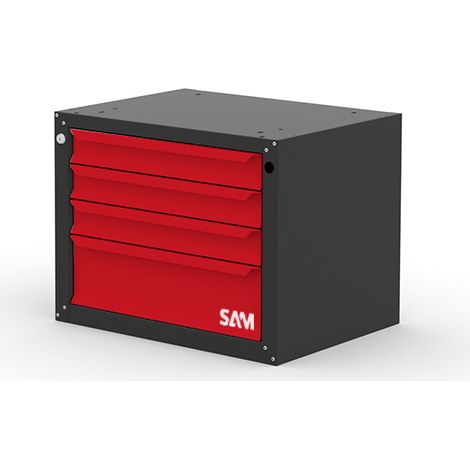 Werkbankblock 4 Schubladen SAM 3 Schubladen 75mm + 1 Schublade 150mm - ETAB-BT4T