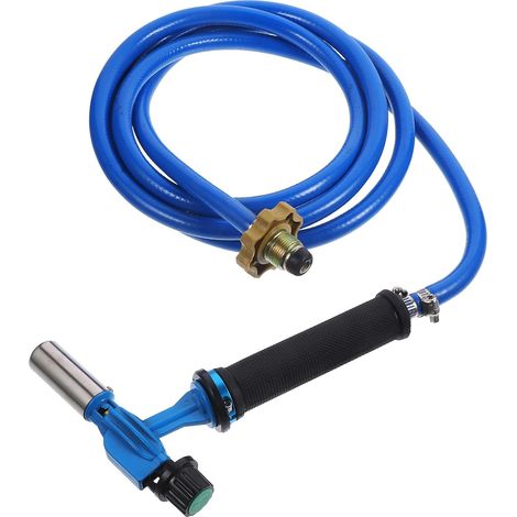 Torche Haute Température de Soudage à Gaz Liquéfié, Torche de Soudage Domestique en Cuivre, Bleu, Allumage Électronique, Tube Anti- 3 Couches, pour Gaz Liquéfié (1/5)