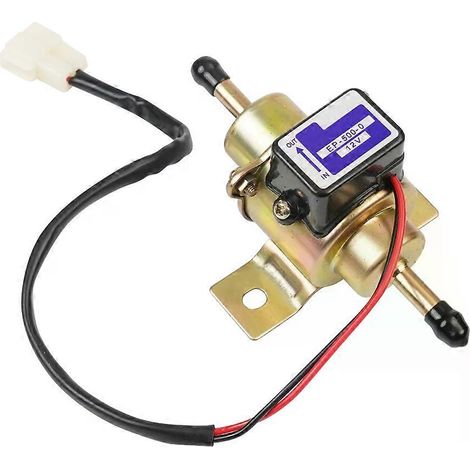 Universelle externe elektrische 12V-Kraftstoffpumpe, kompatibel mit Diesel-, Benzin- und Benzinmotoren, für Autos, Motorräder und Außenbordmotoren. (1/4)