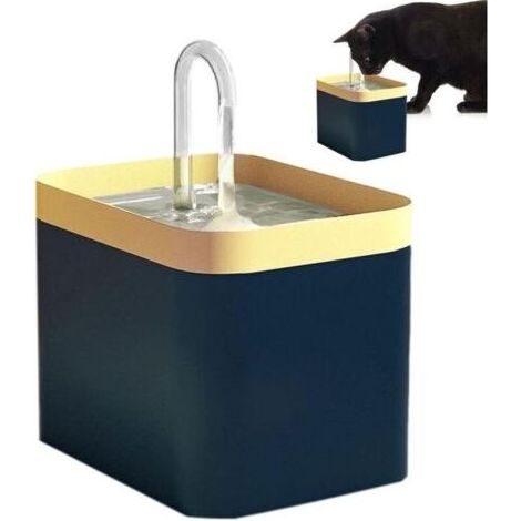 Fontaine sans fil 1,5 L ultra-silencieuse avec filtre pour chat, chien, oiseau (1/4)
