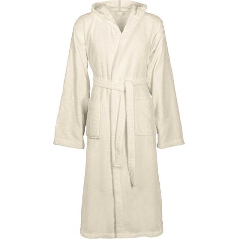 vidaXL Peignoir KINN Crème M Coton (1/5)