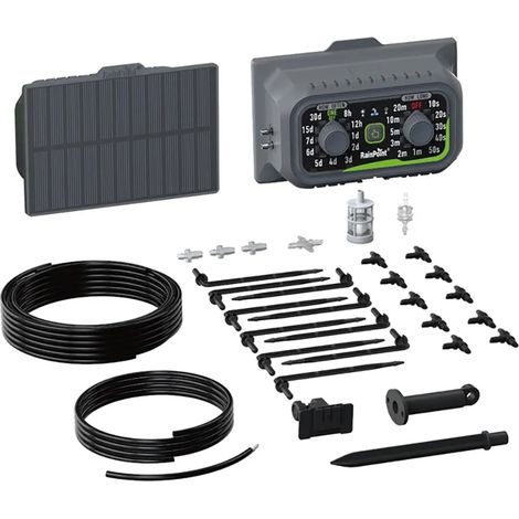 Kit d'arrosage automatique rainpoint itp138sp+dik10 solaire programmable