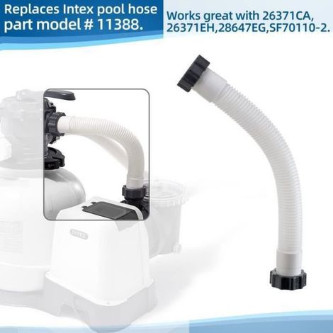 Tuyau De Pompe A Filtre A Sable - Diametre 35 6 Cm - Pour Piscine Et Systeme Eau Salee - 1 Piece (1/4)