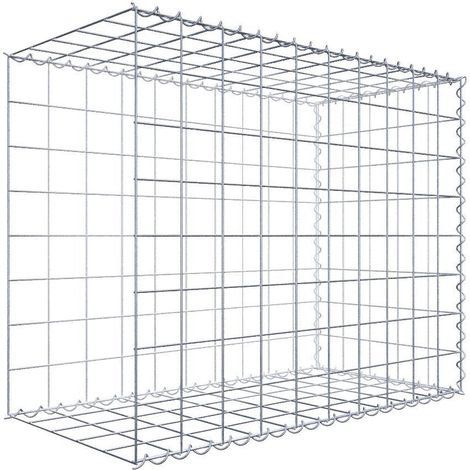Gabiondeco - Gabion - Element de prolongation en longueur 100 cm x 80 cm x 50 cm (L x H x P). maille 10 x 10 cm. Spirale. Avert.: il manque une grille - Made in Germany (1/5)