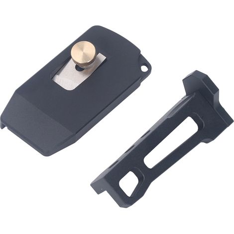 Lot de 2 rabots à chanfreiner en alliage d'aluminium pour équarrir les bords et angles, outil menuiserie dégauchisseur pour PVC ABS (1/5)