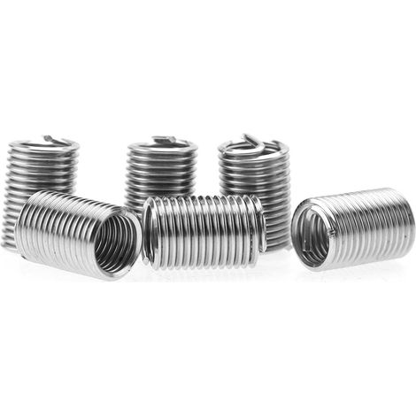 Zoternen Akozon Gewindeeinsätze 50 stücke M10 Edelstahl SS304 Spiraldraht Helical Gewindeeinsätze Sortimen Typ Laufdraht Gewinde(M101.5 2D)