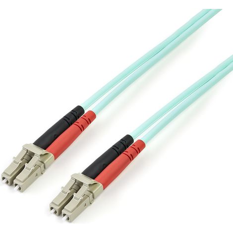 StarTech.com Cavo patch duplex LSZH fibra multimod. 50/125 2 m 10 Gb Aqua LC-LC (1/4)