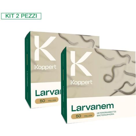 KOPPERT Kit 2 Confezioni Larvanem 50 milioni di nematodi (1/3)