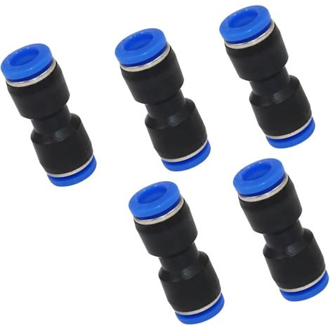 IQS 5pcs 6mm Straight Pneumatic Hose Connector Pneumatic Connector Compressed Air Connector (1/5)