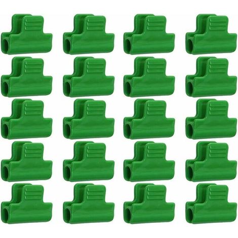 Fixations pour Serre,Lot de 20 Clips De Fixation pour Film De Serre, Plastique Laminé, Clips pour Abris BannièRes, Cadres Et Couvertures De RangéE De 11 Mm De DiamèTre