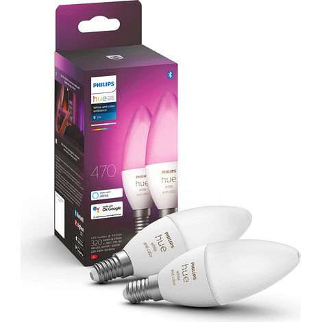 Philips Hue White & Color Ambiance Ampoule Multicolore E14 (1/10)