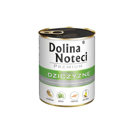 Nourriture humide pour chiens Dolina Noteci Premium au gibier, en conserve, 800 g