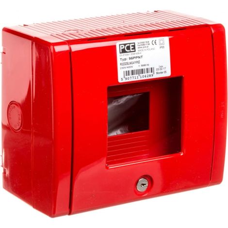 Brandschutzverteilerkasten, Aufputzmontage, leer, 5 Module, IP55, 95PPNT
