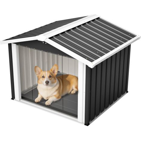 Outdoor Dog House, 102x91x84cm Waterproof Anti-UV Pet House for Dog and Cat (1/5)