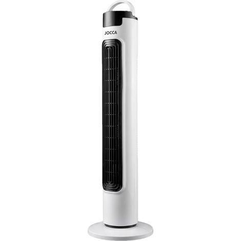 Ventilateur colonne 81cm 40W Télécommande, Minuterie jusqu'a 7,5h Ecran tactile Oscillation 90° Tour Programmable Jocca