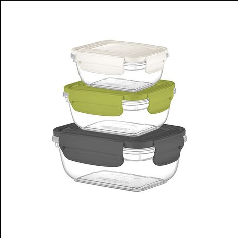 Set 3 Pezzi Frigobox Contenitore Alimenti Frigoclick Frech 55 + 100 +180 cl
