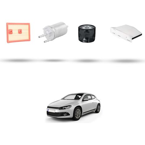 Kit tagliando 4 filtri compatibile con VW Scirocco III (1K8) 1.4 TSI 92kw Dal 2013 (1/5)