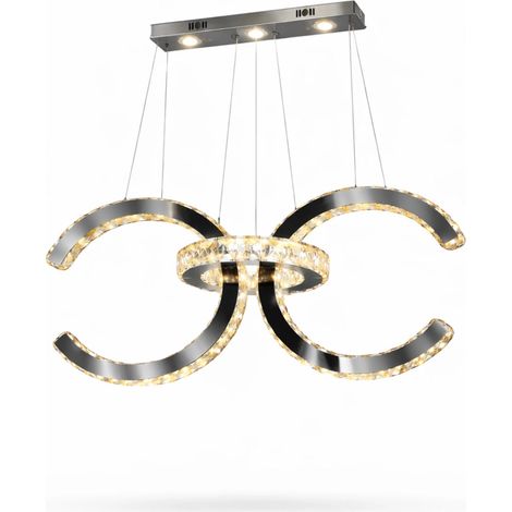 Lampadario a Sospensione Moderno LED in Cristallo
