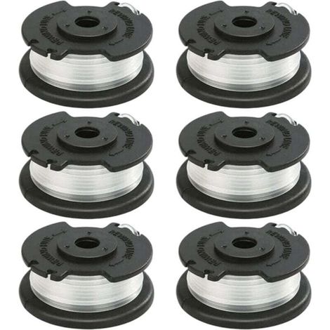 6 bobines et lignes de coupe compatibles pour tondeuse Hyper Tough modèles HT19-401-003-06 HT19-401-003-07.