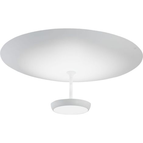 Plafonnier Led Yuko 40 W 3200 Lm - Blanc, Structure En Métal Et Méthacrylate, Intensité Variable En Continu, Lumière Chaude 3000 K, Ip20 - Yuko (1/3)