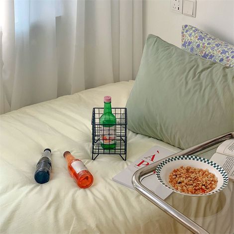 Aufbewahrungskorb aus Schmiedeeisen im nordischen Stil für Studentenzimmer, Büros zur Aufbewahrung von diversen Gegenständen, Kosmetikartikeln und Getränken quadratischer Aufbewahrungskorb aus schwarz (1/5)