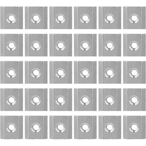 30 Series T-Slot Nut Set, 30 Pieces, Aluminum Profile, Threaded Sliding Nut Block Fasteners (M5) (1/5)