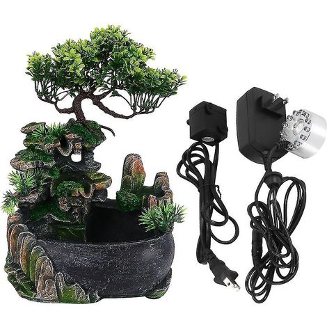 Fontaine d'intérieur Feng Shui pour la relaxation et la méditation, avec cascade intégrée. (1/5)