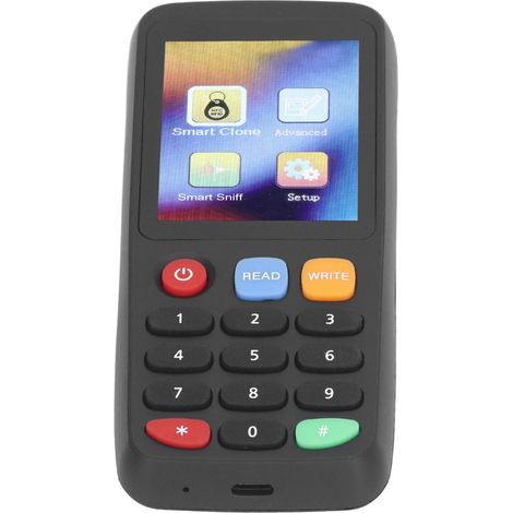 Copieur Lecteur Carte NFC ID IC Cloneur pour Contrôle Accès Ascenseur Batterie Intégrée 5 Attaches UID 5 Cartes T5577 5 Attaches T5577 (1/5)