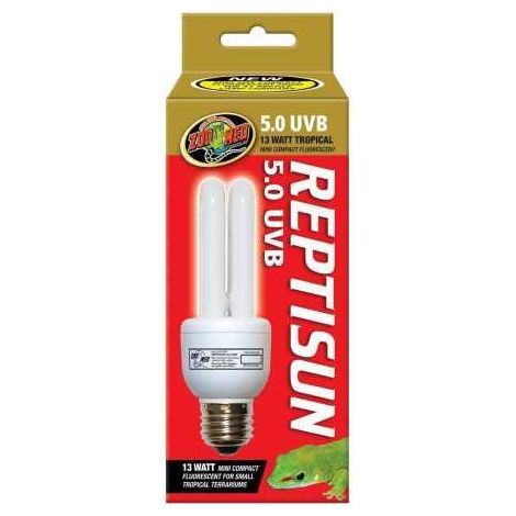 Lampada compatta fluorescente Zoomed reptisun 5.0 13W design compatto