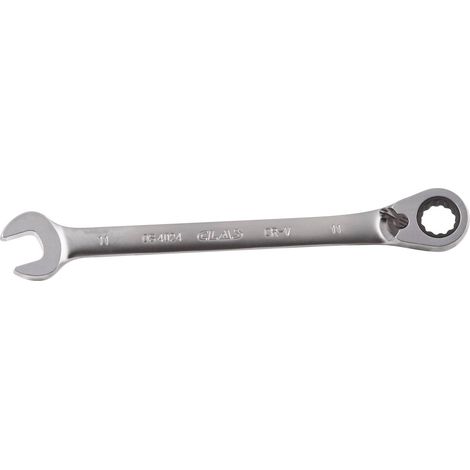 Clé mixte 11mm à cliquet réversible 15° CrV - OS 4024 - CLAS Equipements (1/2)